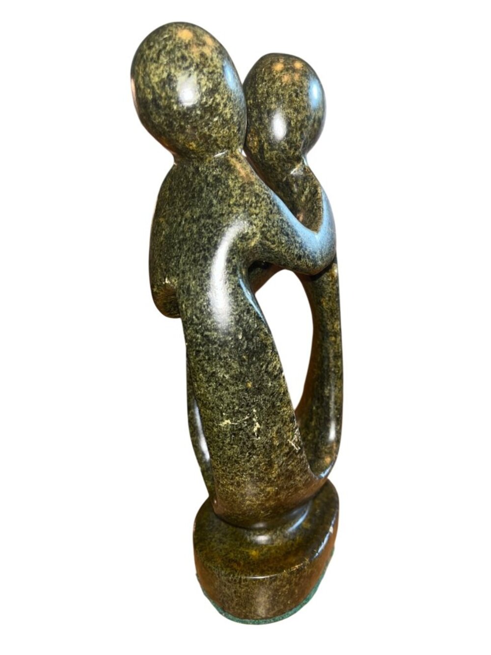Zimbabwe Shona Serpentine Stone Family Sculpture African Art 8.5" Tall - Picture 2 of 5